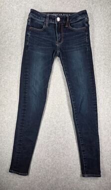 American Eagle 360 Super Stretch Jeggings Jeans Dark Wash Size 00 Regular